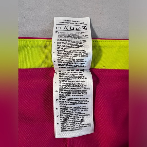 ADIDAS TENNIS SKIRT attached Pink SHORTS Tenis Skort  Misses Sz Small - Picture 7 of 13